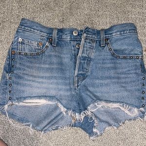 levi’s high rise shorts